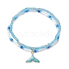 Ocean Alloy Charm Bracelets BJEW-MZ00338-02-3