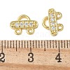 Brass Micro Pave Cubic Zirconia Chandelier Component Links KK-P290-28G-3