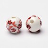 Handmade Printed Porcelain Beads X-CF188Y-2