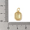 Real 18K Gold Plated Brass Micro Pave Clear Cubic Zirconia Pendants KK-L216-002G-A-3