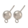 Non-Tarnish 304 Stainless Steel Stud Earring Findings LS-STAS-O004-10E-P-1