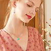 84Pcs 7 Colors Natural & Synthetic Mixed Stone Nuggets Pendants PALLOY-FH00144-6