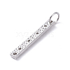 Brass Micro Pave Cubic Zirconia Pendants ZIRC-G160-49P-2