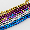 Non-magnetic Synthetic Hematite Beads Strands G-Q874-12x6mm-7-1