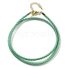 Polyester Cord Braided Necklace Makings MAK-L043-03G-28-1