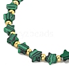 Synthetic Malachite Beaded Necklaces NJEW-P311-04A-G-2
