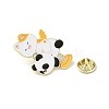 Panda Golden Alloy Brooches JEWB-S014-01A-3