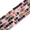 Natural Multicolor Tourmaline Beads Strands G-G446-4mm-03-1