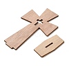 Unfinished Wood Cross Cutouts Ornaments DJEW-H011-01A-2