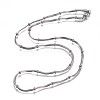 304 Stainless Steel Herringbone Chain Necklaces NJEW-F261-04P-1