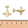 Rack Plating Alloy Pendants with Rhinestone PALLOY-Q005-06G-3