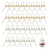 200Pcs 2 Colors Aluminum Round Ornament Cap FIND-AR0004-87A-1