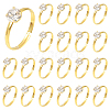 40Pcs Adjustable Alloy Rhinestone Finger Rings for Women RJEW-SP0001-02G-1