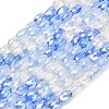 Electroplated Glass Beads Strands EGLA-P067-02A-03-1