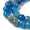 Dyed & Heated Natural Dragon Veins Agate Beads Strands G-P539-A01-17-4