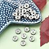 Brass Grade A Rhinestone Spacer Beads RB-A014-Z8mm-18S-4