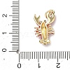 Brass Micro Pave Cubic Zirconia Pendants KK-H255-01B-G03-3