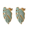 Brass Stud Earrings for Women KK-CBA9D38-05G-02-4