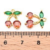 Brass Micro Pave Cubic Zirconia Charms KK-N254-220G-3