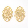 Brass Filigree Joiners Links KK-F772-11G-1