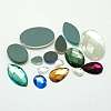 Mixed Shapes Faceted Glass Cabochons GLAA-I020-03M-1