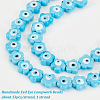 DICOSMETIC Handmade Evil Eye Lampwork Beads LAMP-DC0001-07B-4