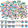 56Pcs 4 Styles Glass Rhinestone Cabochons RGLA-BBC0001-02-1