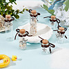 20Pcs 20 Styles Sea Animals Ttheme Transparent Glass Empty Bottles with Alloy Pendants AJEW-DR00031-4