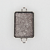 Tibetan Style Alloy Cabochon Connector Settings X-TIBEP-N004-01AS-1