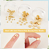 BENECREAT 90Pcs 3 Styles Brass Beads KK-BC0013-04-4