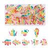 32pcs 8 style Ocean Theme Transparent Resin Pendants RESI-TA0001-46-10