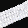 Electroplate Opaque Glass Beads Strands EGLA-N022-09A-C05-1