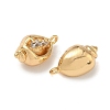 Ocean Style Brass Micro Pave Cubic Zirconia Pendants KK-A280-01B-G-2