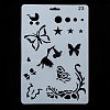 Plastic Reusable Drawing Painting Stencils Templates DIY-F018-B23-3