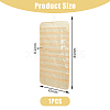 Transparent PVC Double Face Non-Woven Fabrics Jewelry Hanging Display Rolls with Hook ODIS-WH0017-095B-2