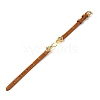 Adjustable Cowhide Bracelet Making for Beads BJEW-P394-05G-3