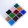 2160Pcs 12 Color Transparent Glass Beads GLAA-T024-11-3