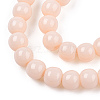 Opaque Solid Color Glass Beads Strands GLAA-T032-P4mm-09-2