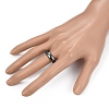 Non-Magnetic Synthetic Hematite Finger Rings RJEW-J005-03A-4