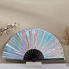 Laser PVC & Bamboo Folding Fan AJEW-WH0534-46-5