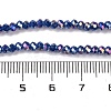 Baking Electroplate Glass Beads Strands X-DGLA-A039-J4mm-B04-4