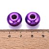 UV Plating Opaque Acrylic European Beads PACR-T017-19M-04-3