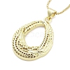 Brass Pendants Necklace NJEW-B101-02G-03-1