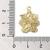 Rack Plating Brass Cubic Zirconia Pendants KK-M267-09G-3