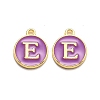 Golden Plated Alloy Enamel Charms LS-ENAM-Q437-12E-1