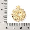 Brass Micro Pave Cubic Zirconia Pendants KK-U044-04G-3