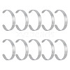 GOMAKERER 10Pcs 304 Stainless Steel Open Cuff Bangles BJEW-GO0001-02A-1