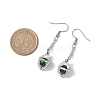 Glass Seed Beads Dangle Earrings EJEW-MZ00350-02-3