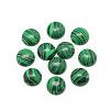 Synthetic Malachite Cabochons G-R416-16mm-38-1