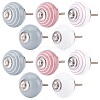 10Pcs 5 Colors Printing Porcelain Drawer Knobs FIND-PH0001-11-1